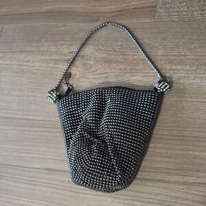 Elegant Black Beaded Women's Bag